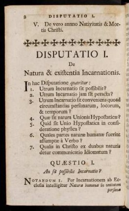 2-113, Disputatio I.