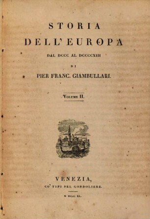 Storia dell'Europa dal DCCC al DCCCXIII, 2