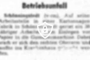 Betriebsunfall