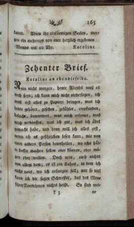 Zehenter Brief