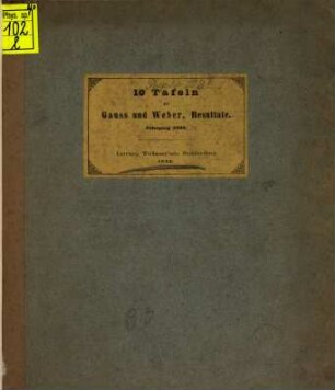 Resultate aus den Beobachtungen des Magnetischen Vereins : im Jahre .... 1838