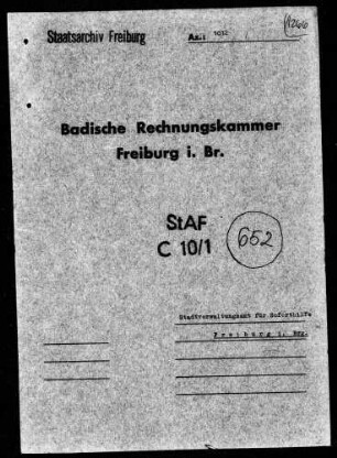 Amt für Soforthilfe Freiburg-Stadt