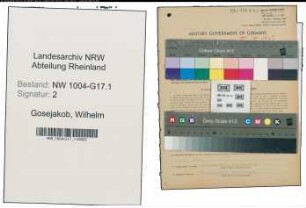 Entnazifizierung Wilhelm Gosejakob , geb. 08.05.1889 (Geschaeftsleiter)