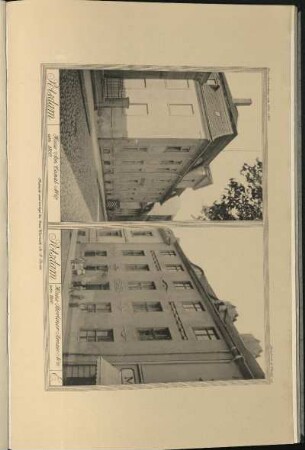 E. Haus Am Canal. No 67. Haus Berliner Strasse No 10.