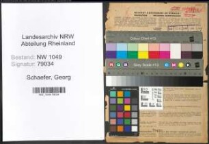 Entnazifizierung Georg Schaefer , geb. 27.11.1884 (Richter)