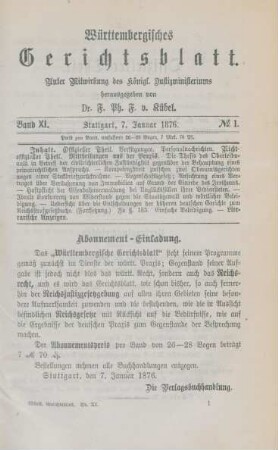 7. Januar-27. Juli = No. 1-14