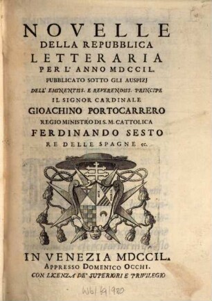 Novelle della repubblica letteraria. 1749
