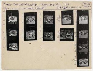 Modell: Stadtzentrum Berlin (Forum zwischen Rathaus- und Liebknechtstraße). Berlin, Mitte, Rathausstraße (ehem. Königstraße)/Liebknechtstraße (ehem. Kaiser-Wilhelm-Straße, heute Karl-Liebknecht-Straße)/Alexanderplatz
