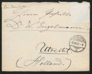 Brief an Wilhelm Engelmann : 17.07.1892