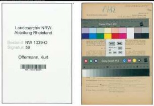 Entnazifizierung Kurt Offermann , geb. 25.05.1920 (Angestellter)
