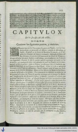 Capitulo X. De los sucessos del año 1681.