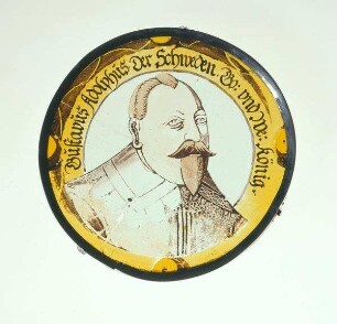 Kabinettscheibe mit dem Bildnis von König Gustav II. Adolf von Schweden (1594-1632)