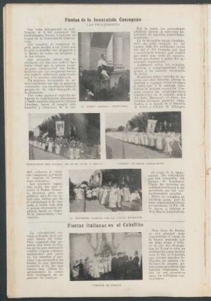 Fiestas de la Inmaculada Concepción : Las procesiones