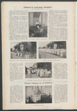 Fiestas de la Inmaculada Concepción : Las procesiones