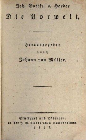 Die Vorwelt