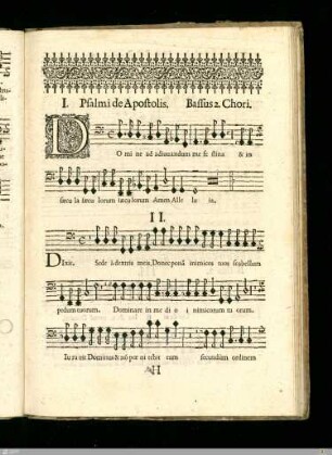Psalmi de Apostolis in secundis Vesperis.