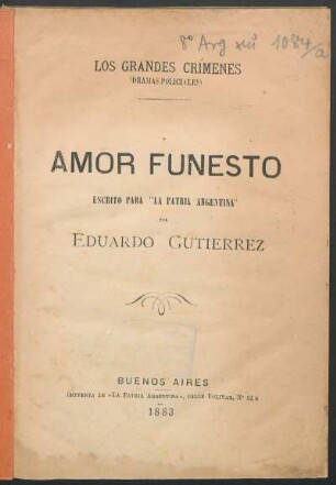 Amor funesto
