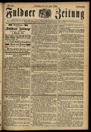 Ausgabe vom Dienstag, den 21. Juni 1892.