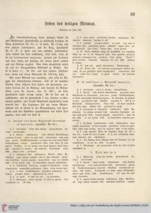 Leben des heiligen Meinrat