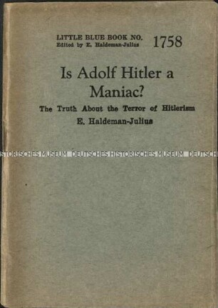 Abhandlung über den psychischen Gesundheitszustand von Adolf Hitler