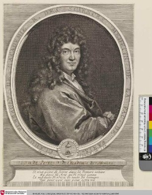 Claude Perrault de l' Academie R. des sciences Medecin de la Fac. de Paris [Der Mediziner Dr. med Claude Perrault]