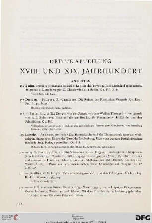 XVIII. und XIX. Jahrhundert (Nr. 296-410)