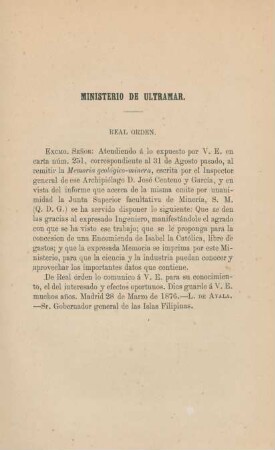 Ministerio de Ultramar
