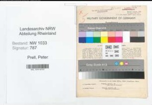 Entnazifizierung Peter Prell , geb. 16.06.1893 (Chauffeur)