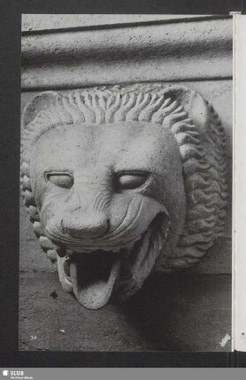 Löwenkopf. Wasserspeier vom Gebälk des Tempels von Himera. Heute Palermo, Nationamuseum