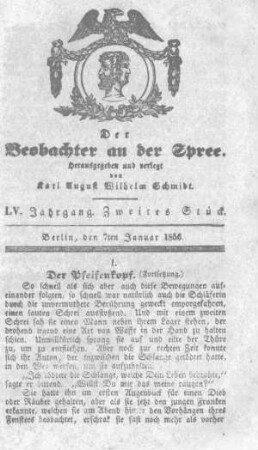 2. Stück, 7. Januar 1856