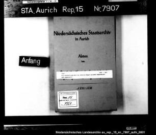 Die Unterhaltung des s.g. breiten Weges zwischen Hagermarsch und Junkersrott
