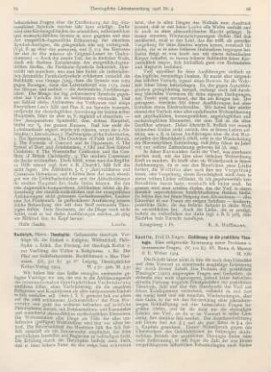 66-67 [Rezension] Sachsse, Eugen, Einführung in die praktische Theologie