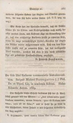 167-182 [Rezension] Baumgarten, Michael, De fide libri Estherae