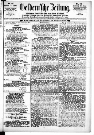 Geldernsche Zeitung. 1870-1919
