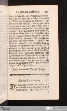 Fünfter Spatziergang.