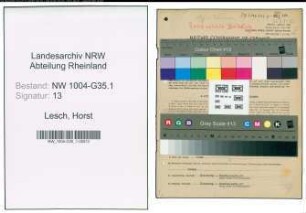 Entnazifizierung Horst Lesch , geb. 02.02.1921 (Geschaeftsfuehrer)