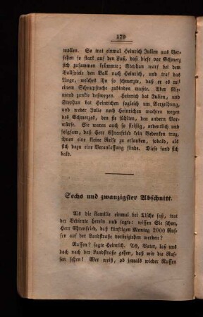Sechs und zwanzigster Abschnitt.