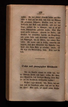 Sechs und zwanzigster Abschnitt.