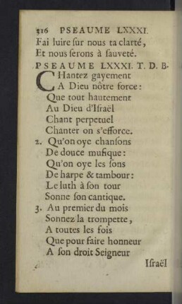 Pseaume LXXXI. - XC.
