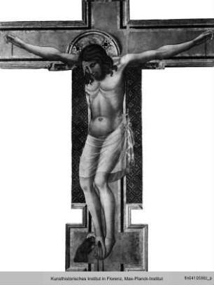 Kruzifix mit dem Heiligen Franziskus