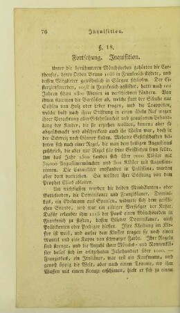 18. Fortsetzung. Inquisition