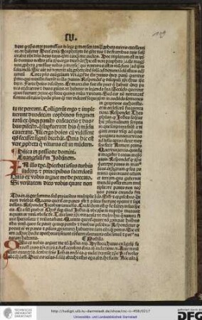 Dominica in passione domini, evangelium secundum Johannem.