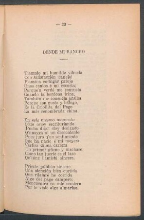 Dende mi rancho