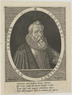 Bildnis des Iohannes Casimirvs, Herzog von Sachsen