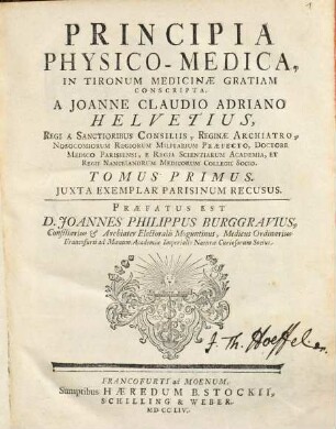 Principia physico-medica, 1
