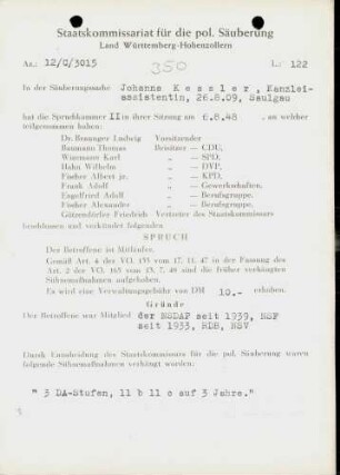 Kessler, Johanna