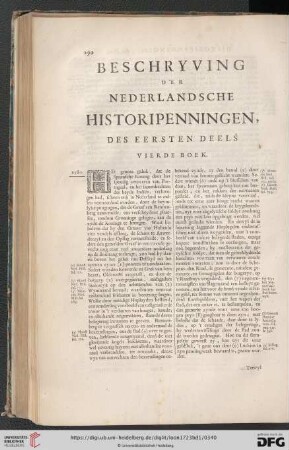 Beschryving der Nederlandsche Historipenningen, des eersten Deels vierde Boek