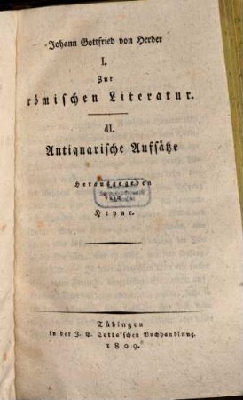 Zur römischen Literatur
