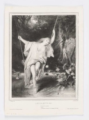 Sara la baigneuse, Illustration nach Victor Hugos Gedicht in "Les Orientales", 1829