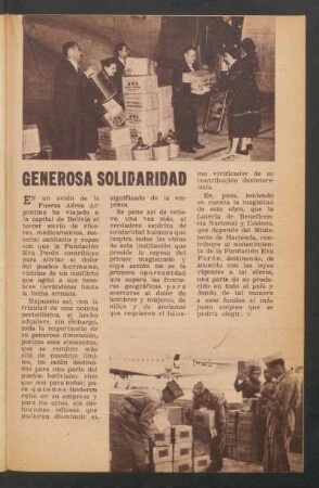 Generosa solidaridad